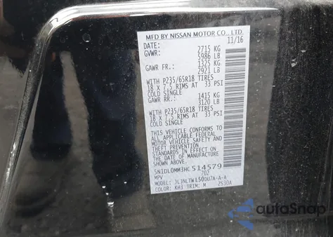 2017 Infiniti Qx60 from USA, damaged, VIN 5N1DL0MM3HC514579